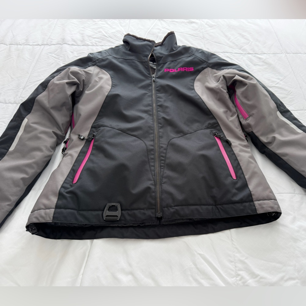 Polaris Women's Ski & Snow Jacket - Black and Pink